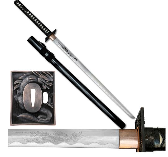 Ten Ryu Ninja sword: HC Steel Dragon Blade