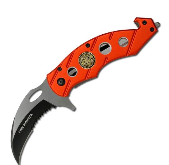 Karambit:  Fire Fighter half serr BLD GB SBC