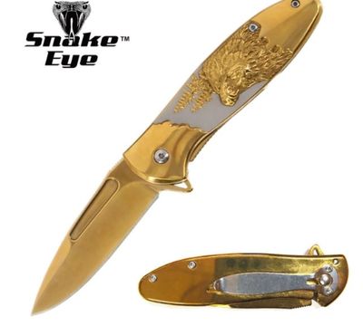 KNF: Manual FLD Gold BLK 2T HNDL Dragon