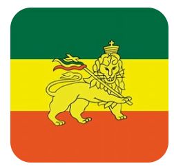 Ethiopia Flag with Lion