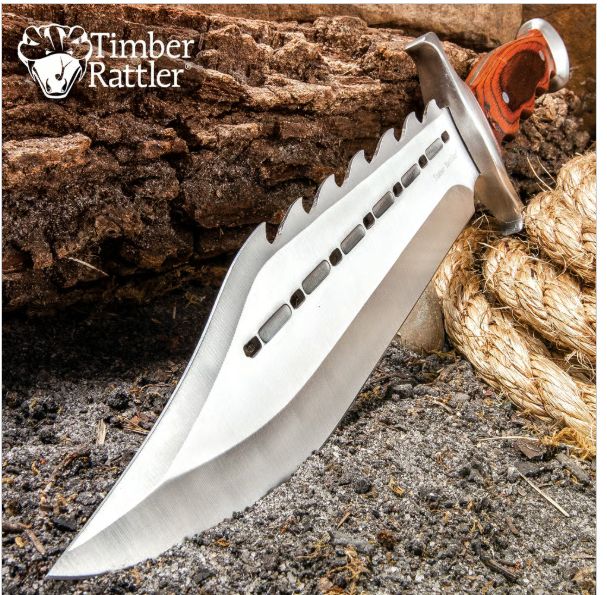 Bowie KNF: Timber Rattler Sinful Spiked 15"