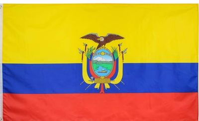 Car Flag: Ecuador