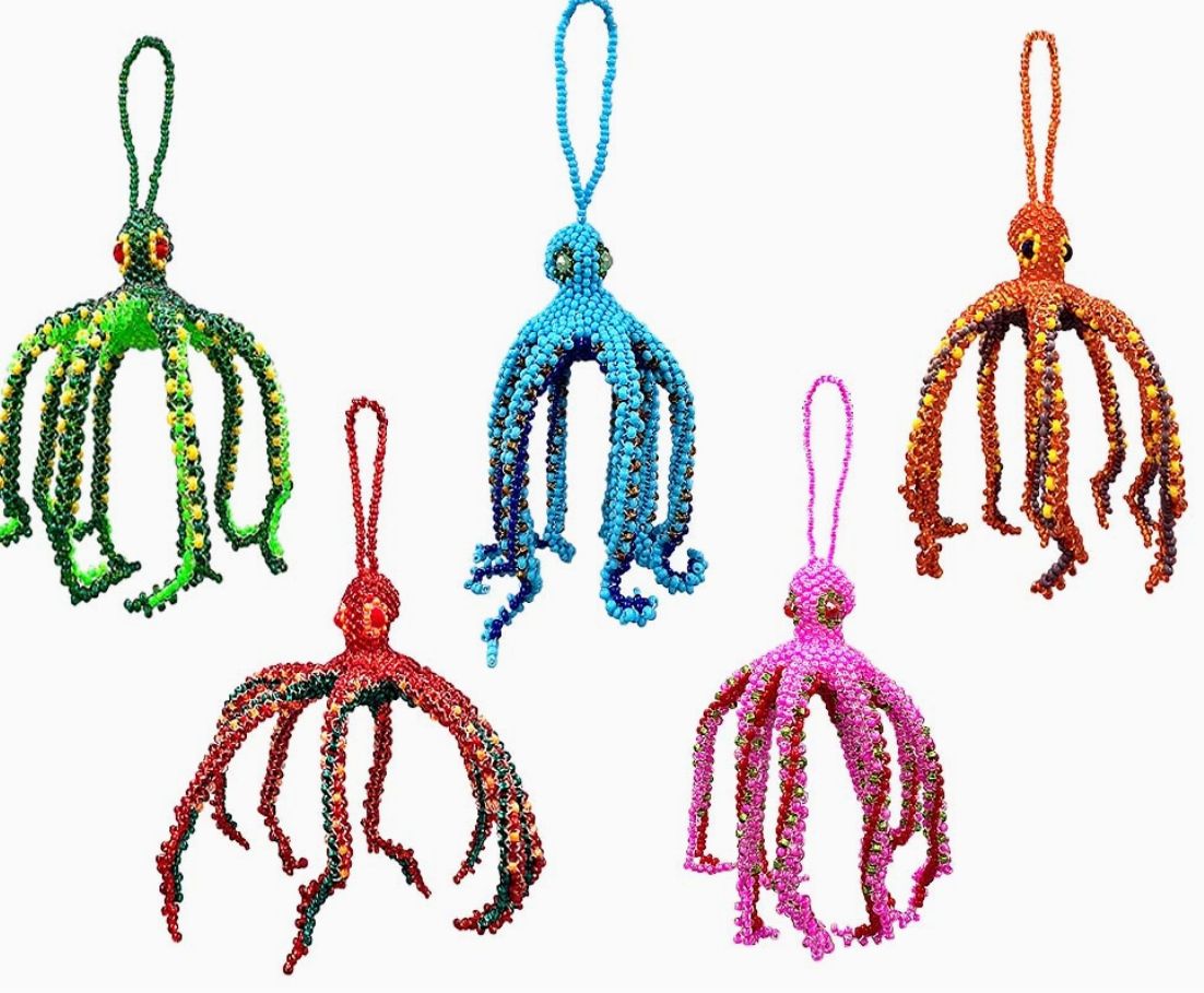 Beaded Ornie : Octopus