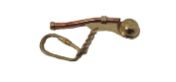 Keychain copper Bosun naval whistle 3.5"