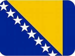 Car Flag: Bosnia