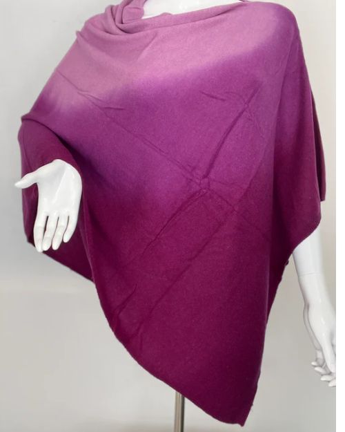 Poncho: Ombre WOOL