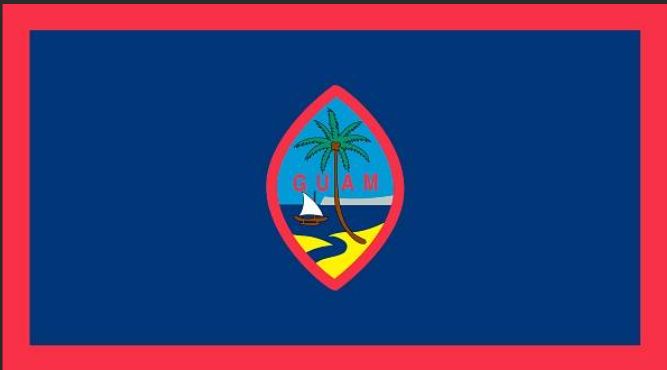 Car flag: Guam
