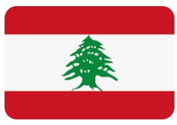 Car flag: Lebanon