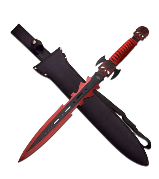 SHRT Sword:   BLK Skull Hilt 2T HNDL