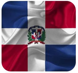 Car Flag: Dominican Republic