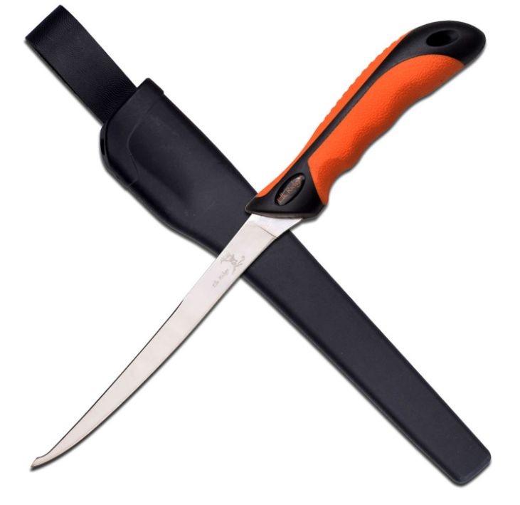 Fillet Knife 13" ORG&amp;BLK HNDL