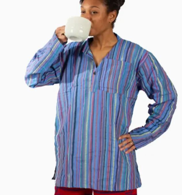 Cotton Stripe Kurta Tunic : India