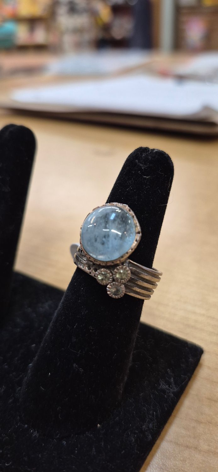 SS Unique Ring: Aqua Love