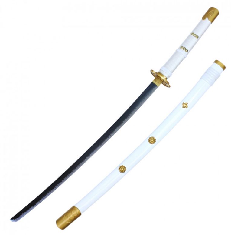 Katana: Ame no Habkiri  WHT W/ Gold Accent scabb 41" BLD