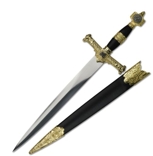 22" Dagger: King Solomon's  BLK&amp;GLD PNTD