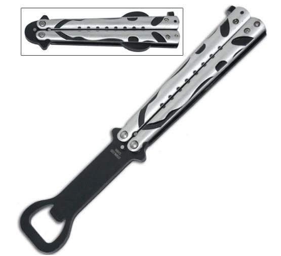 Butterfly KNF: Bottle Opener SLVR&amp;BLK
