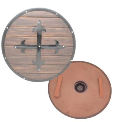 Shield : Viking Wooden Round SHLD Umbo Steel finish