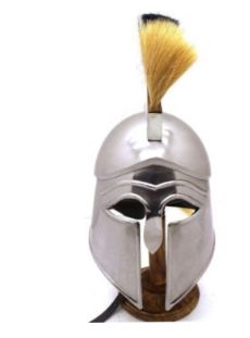 Helmet: Corinthian Warrior BLK/Tan Horsehair Plume