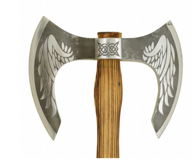 AXE: Medieval  Valkyrie  DBL_bit_Viking  Wing motif  etch