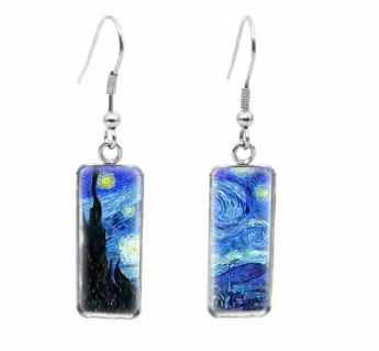 Art Earrings: Van Gogh