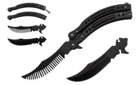 Butterfly TRNR: Teethed BLD Emboss BLK 11"
