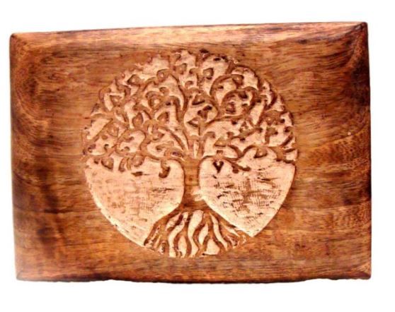 India Wood Box: Tree of Life