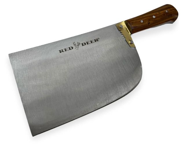 Red Deer  Cleaver 14" BRWN Wood HNDL