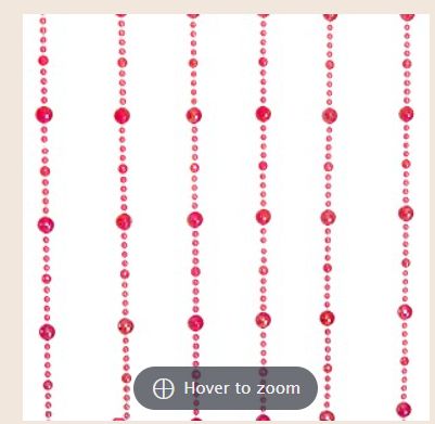 Beaded Curtain: Acrylic Red Balls