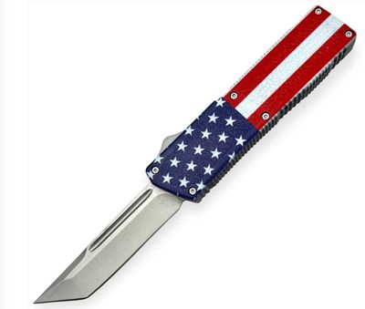 OTF: Lighting Tanto BLD 8"USA Flag HNDL