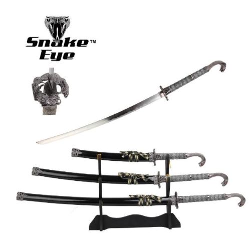 3PC Highlander Sword Set: Cobra pommel