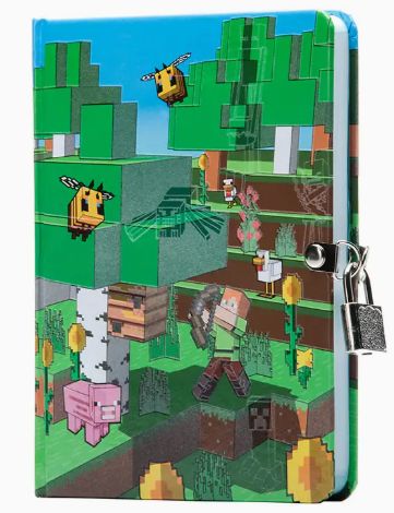 Minecraft: Mobs Glow in Dark lock&amp;key Diary