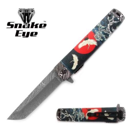 Knife: Damascus BLD etch Dragon HNDL