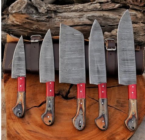 Chef Set 5pcs:Damascus  BLD
