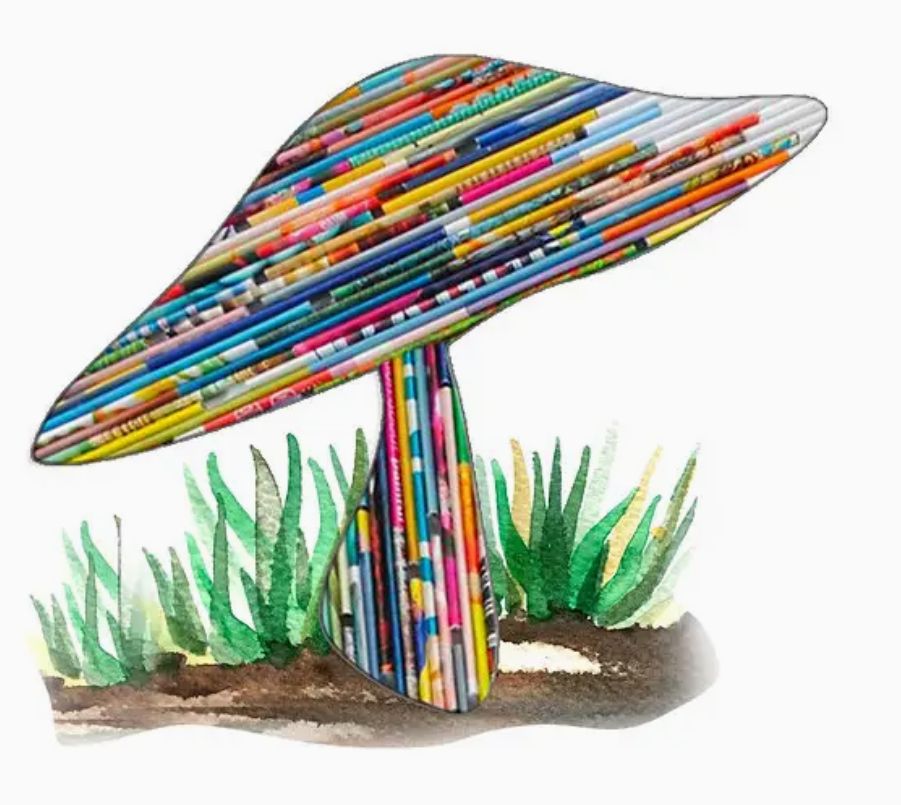 Quilled Card: Mushroom ornament