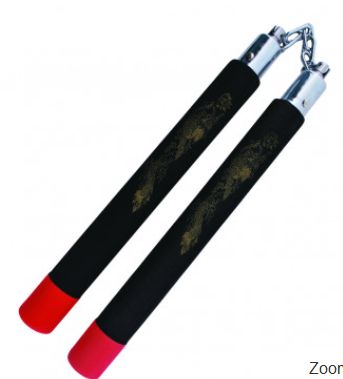Foam: Nunchaku half red half BLK Ball bearing