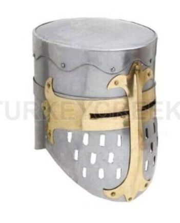Helmet: Templar SLVR .Slots Vent GLD Cross plate