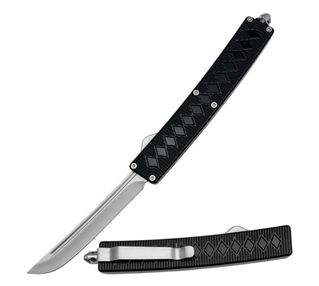 OTF:  BLK Diamond  textures Grip HNDL 8"