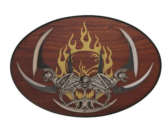 DBL Sided Dagger w/ Plaque 12"