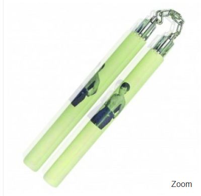 Foam Nunchaku: 12" Bruce Lee PRNT Metal Link