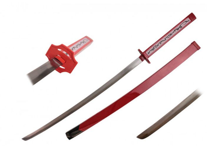 Katana: Red HNDL w/ Writings