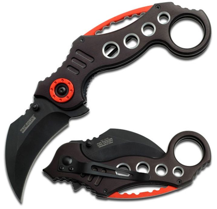 Karambit: Tac-F BLK Curved BLD Alum HNDL