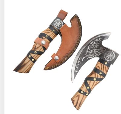 AXE: Pizza Cutter Hi Carb WD/LTHR  11"