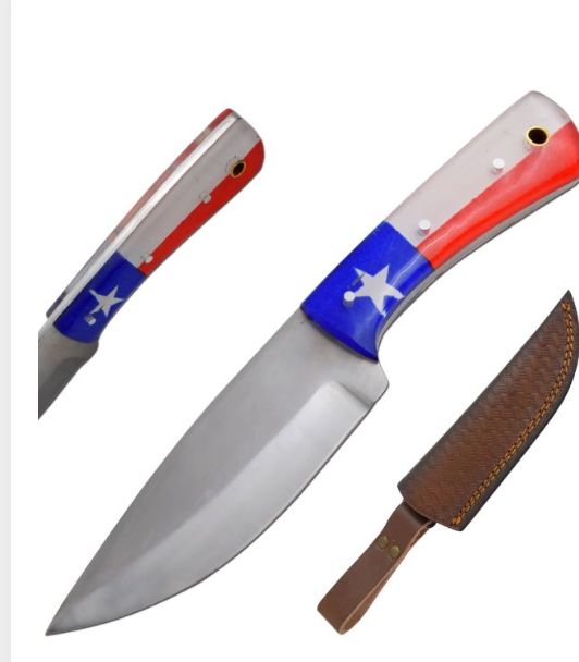 Hunt KNF: 8" Acryl HNDL TX Flag