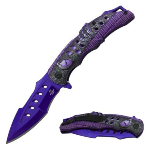 Knife: Dragon Eye Metal HNDL GRN BLD  8"
