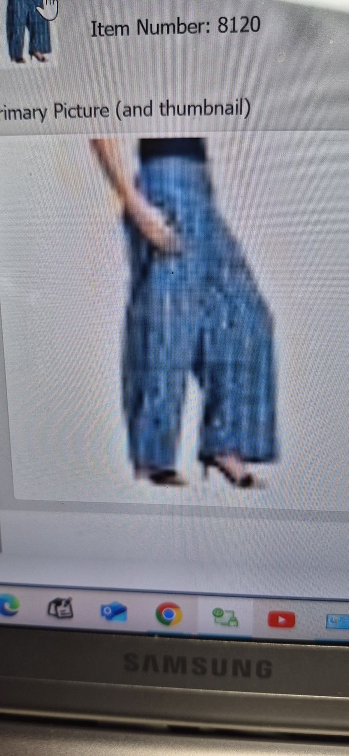 Yoga Pants: Blue Cotton