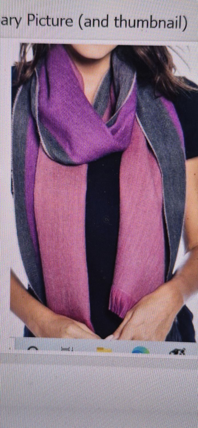 Alpaca Scarf: Reverse Aster