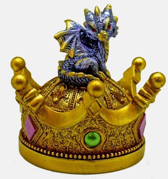 Dragon on Crown Trinket Box