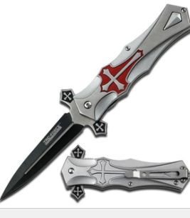 Knife:  Cross Overlay DBL Edg BLD