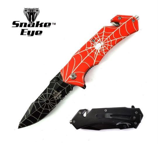 Knife: SE Rescue Style Spider HNDL Serr BLD