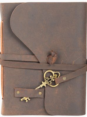 LTHR Journal: Vintage with a Key tea stained pages